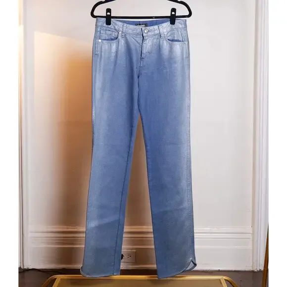 CHANEL | Jeans | Chanel Vintage Gradient Light Blue Denim Jeans